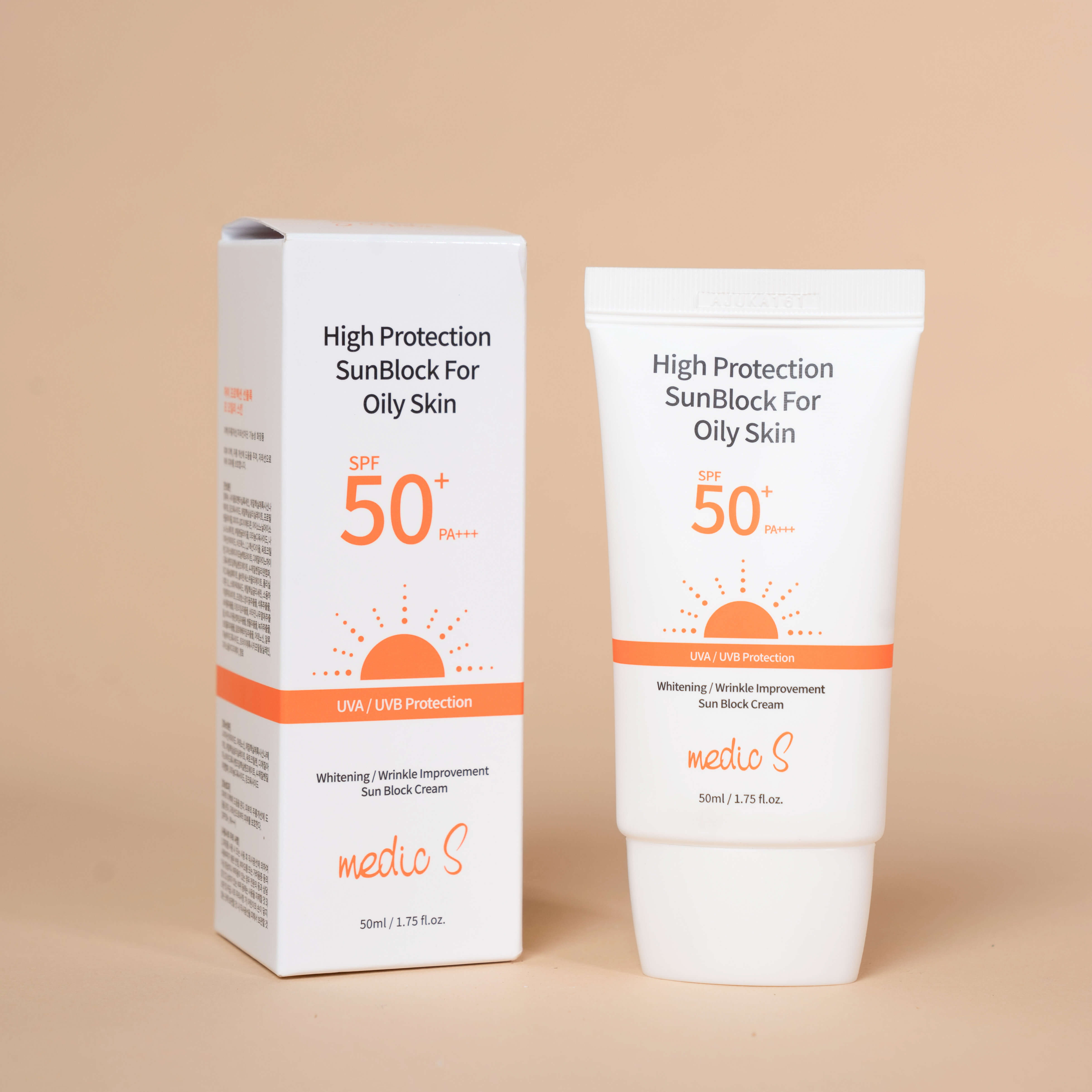 Kem chống nắng, kiềm dầu, dưỡng ẩm, thay thế lớp kem nền, nâng tone da MedicS 50ml