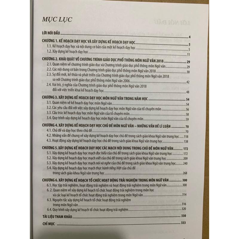 Sách - Giáo trình xây dựng kế hoạch dạy học môn ngữ văn
