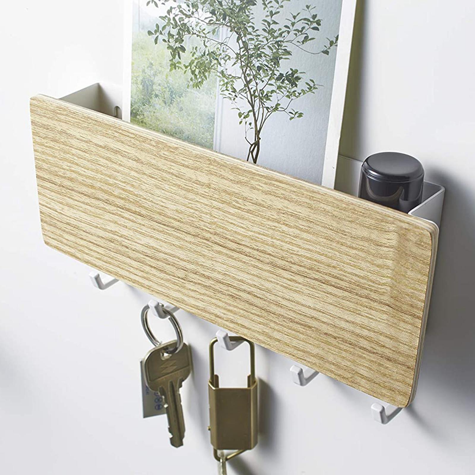 2Pcs Key Holder Letter Storage Door Rack Organizer Wall Hanger Hook