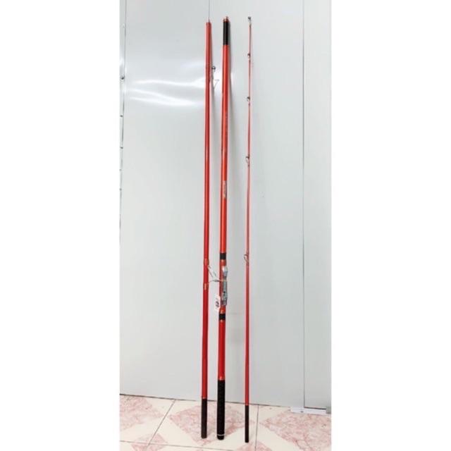 Cần câu 3 khúc dài 4m2 khuyên fuji pát đã hạ cách gốc 40cm cần câu tải cá 30kg cần cực khoẻ y hình