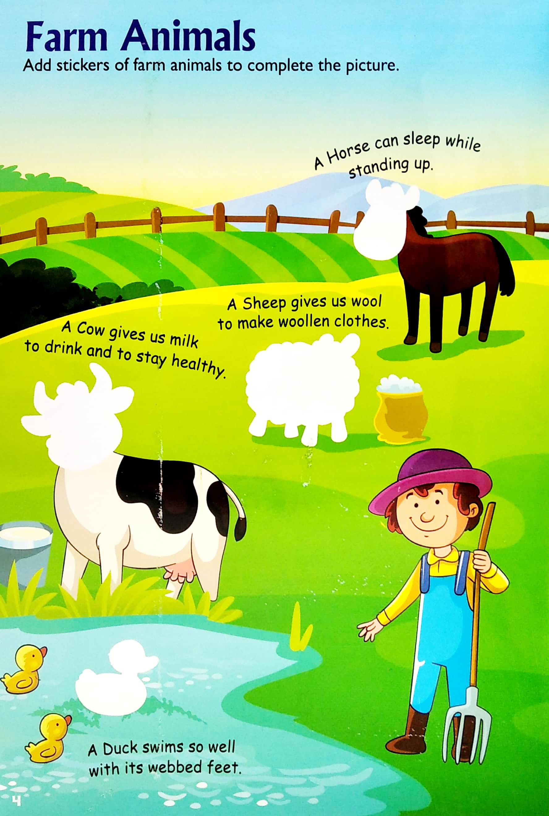 My Animals Stickers &amp; Writing Book