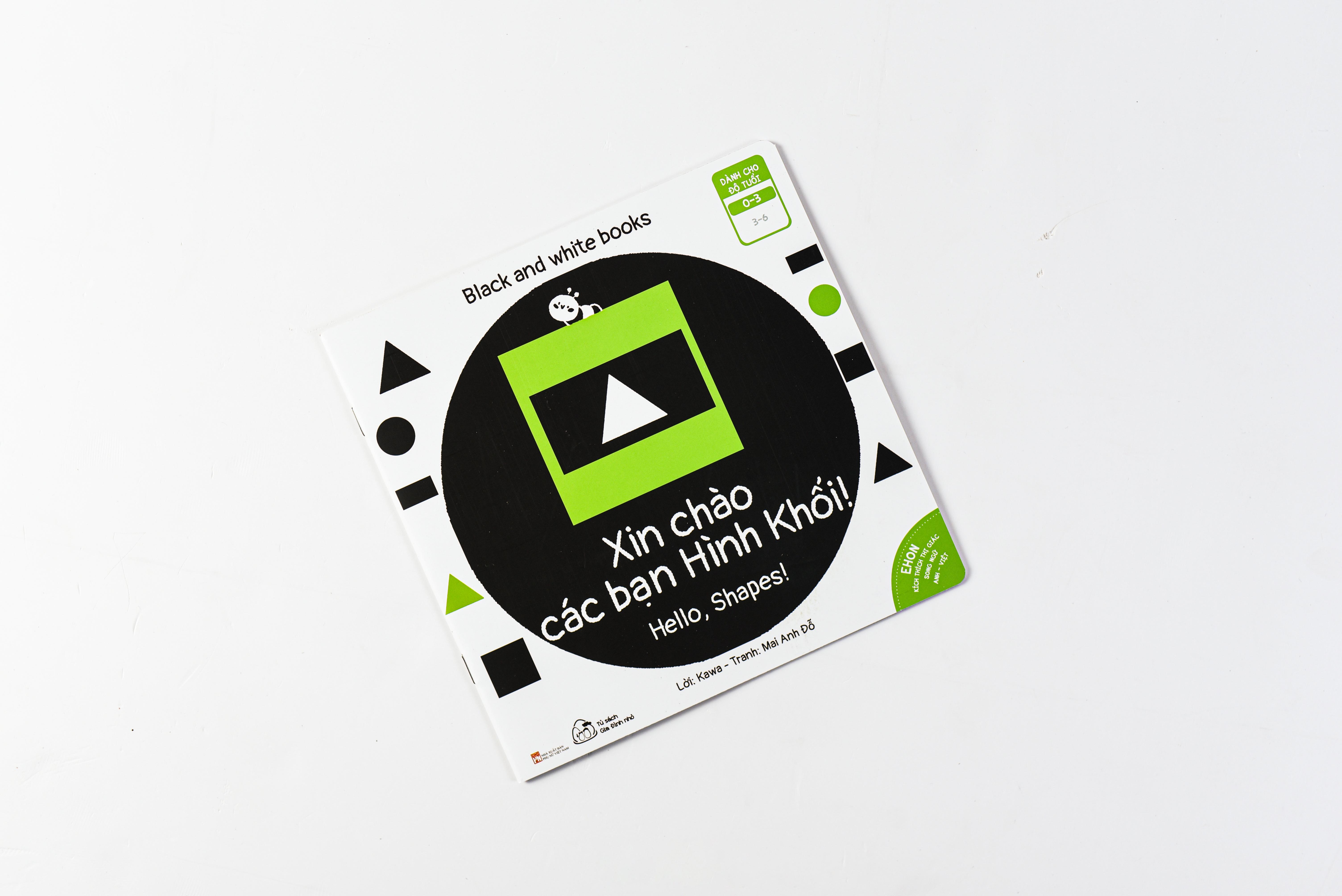 Sách Ehon Black And White Books - Xin Chào Các Bạn Hình Khối