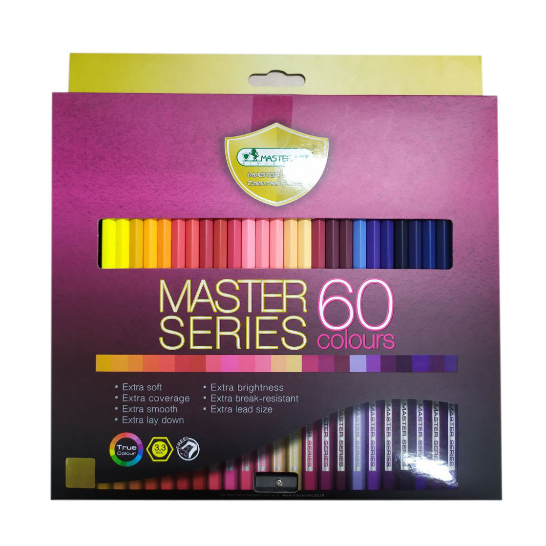 Bộ bút chì màu cao cấp MasterArt Series 60 màu (Thái Lan)