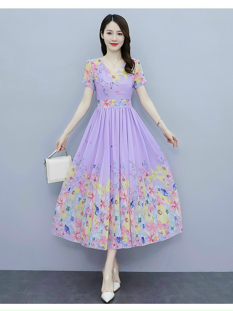 ĐẦM XÒE VOAN HOA TÍM