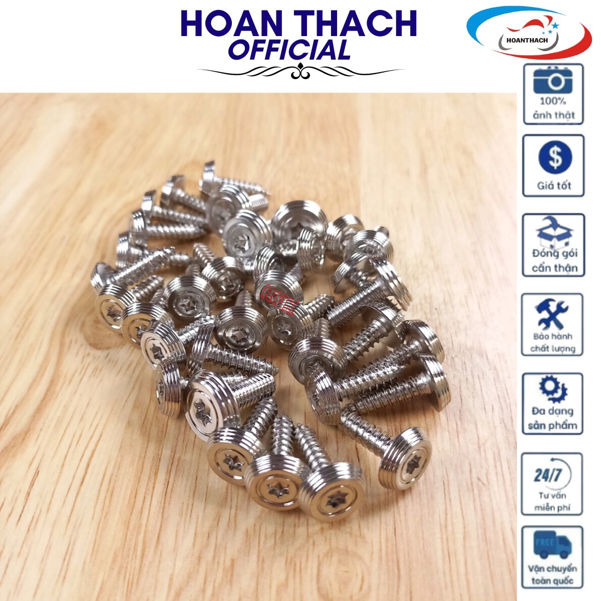 Bộ Ốc Áo Mẫu Thái Inox 304 cho xe máy Exciter 135 2010 ( 35 con ), HOANTHACH SP017370