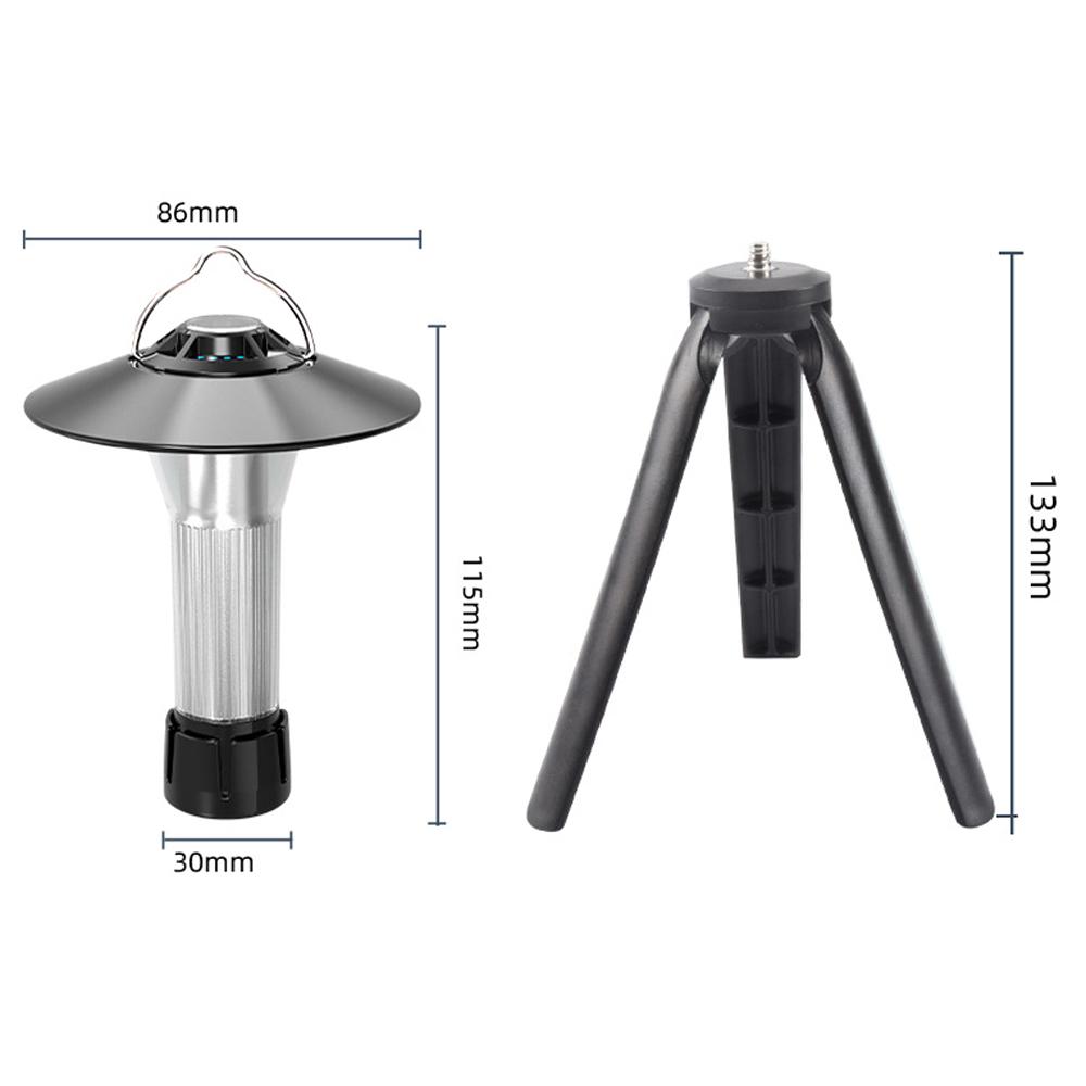 USB Rechargeable Flashlight Waterproof Camping Tent Light Magnetic Work Light with Tripod for Outdoor Camping Emergency