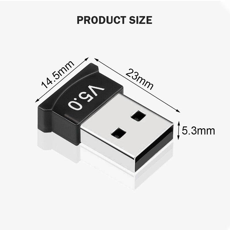 USB Bluetooth 5.0 Thu Phát Tín Hiệu 2 Trong 1,Tiện Dụng Cho Loa,Tai Nghe,Chuột,Bàn Phím, Máy Tính,Máy In