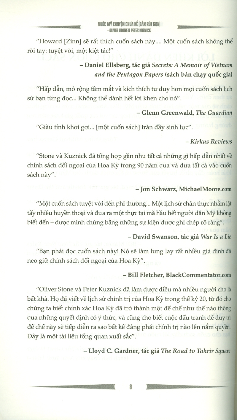 Nước Mỹ Chuyện Chưa Kể - Bản Rút Gọn - Oliver Stone, Peter Kuzick; Thảo Minh dịch