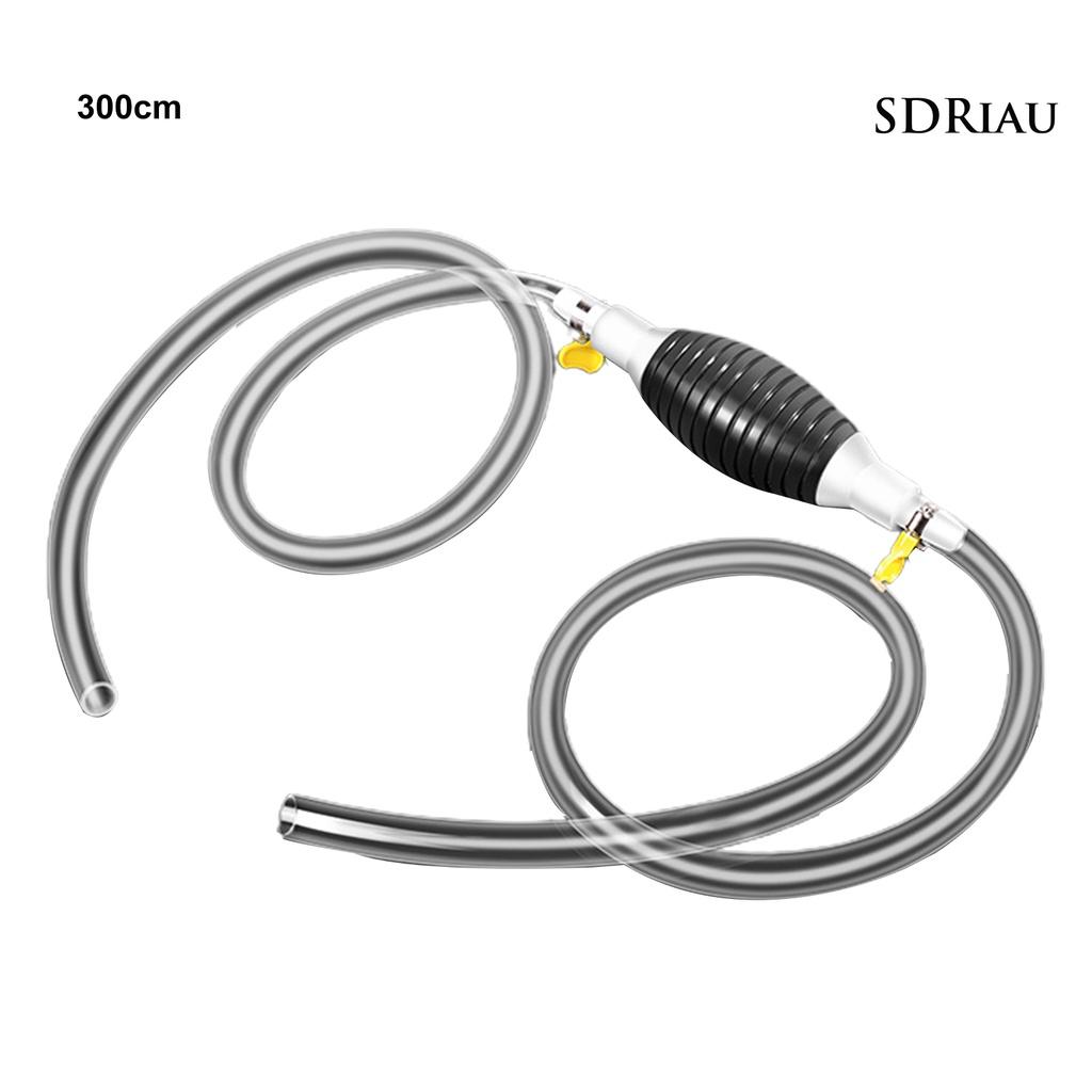 Burzahom 1 Set Siphon Pump Hose Easy Operation Oil Resistant Anti-aging Manual Fuel Tank Suction Hose Kit Auto Accessories
