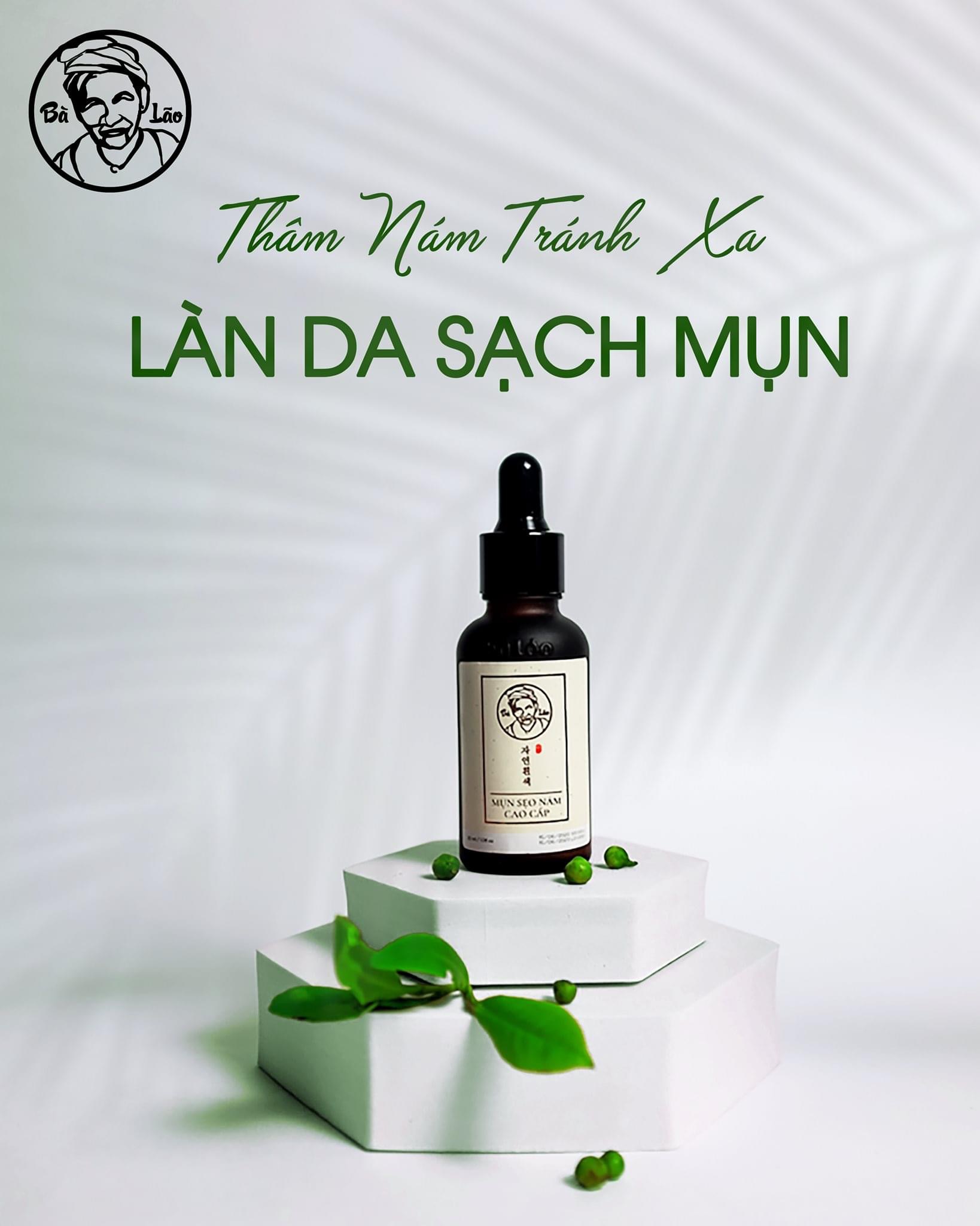 Serum Mụn Bà Lão Tái Tạo Cao Cấp Dành Cho Da Nhạy Cảm - Chai 30ml