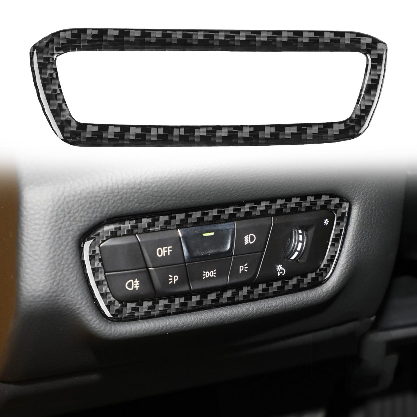 Automotive Headlamp Switch Buttons Trim Sticker Carbon Fiber for Gr A90, Decoration Simple Installation Interior Accessory