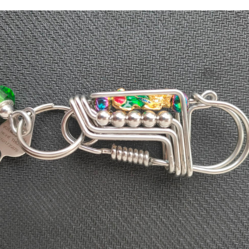 Móc khóa ô tô inox 308 tỳ hưu ngậm ngọc