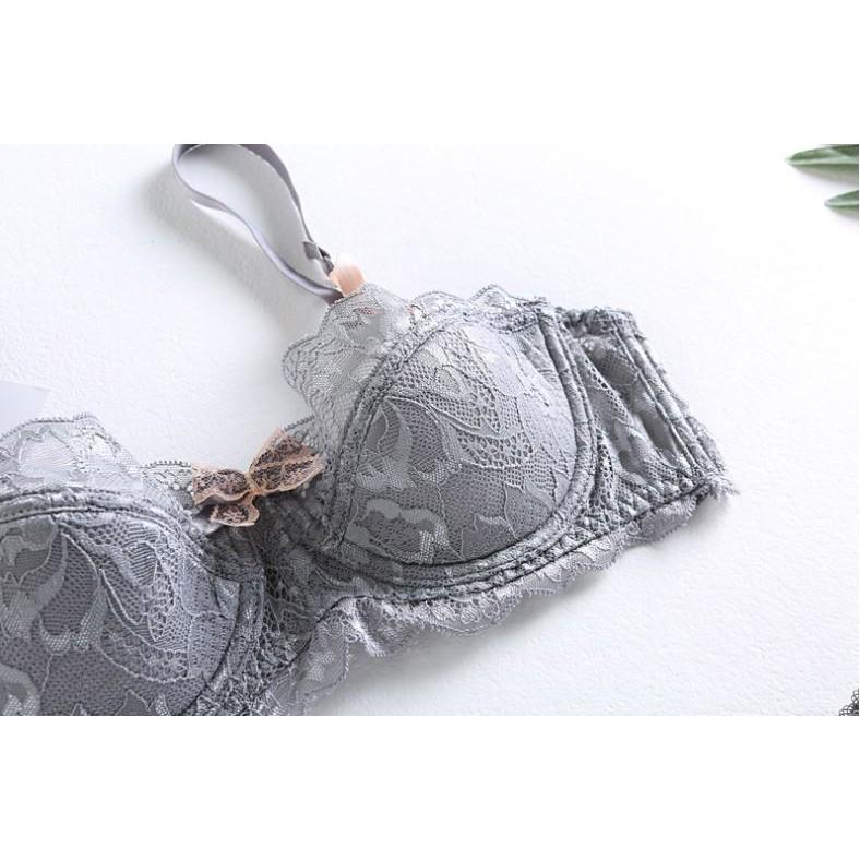 Bộ Đồ Lót Ren Mềm Có Gọng Đệm Mỏng Cup Ngang Sang Chảnh S391