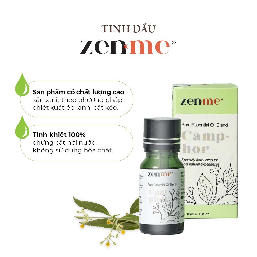Tinh dầu tinh chất Zenme Long Não 10ml giúp kháng viêm, kháng khuẩn, chống oxy hóa, giảm đau...