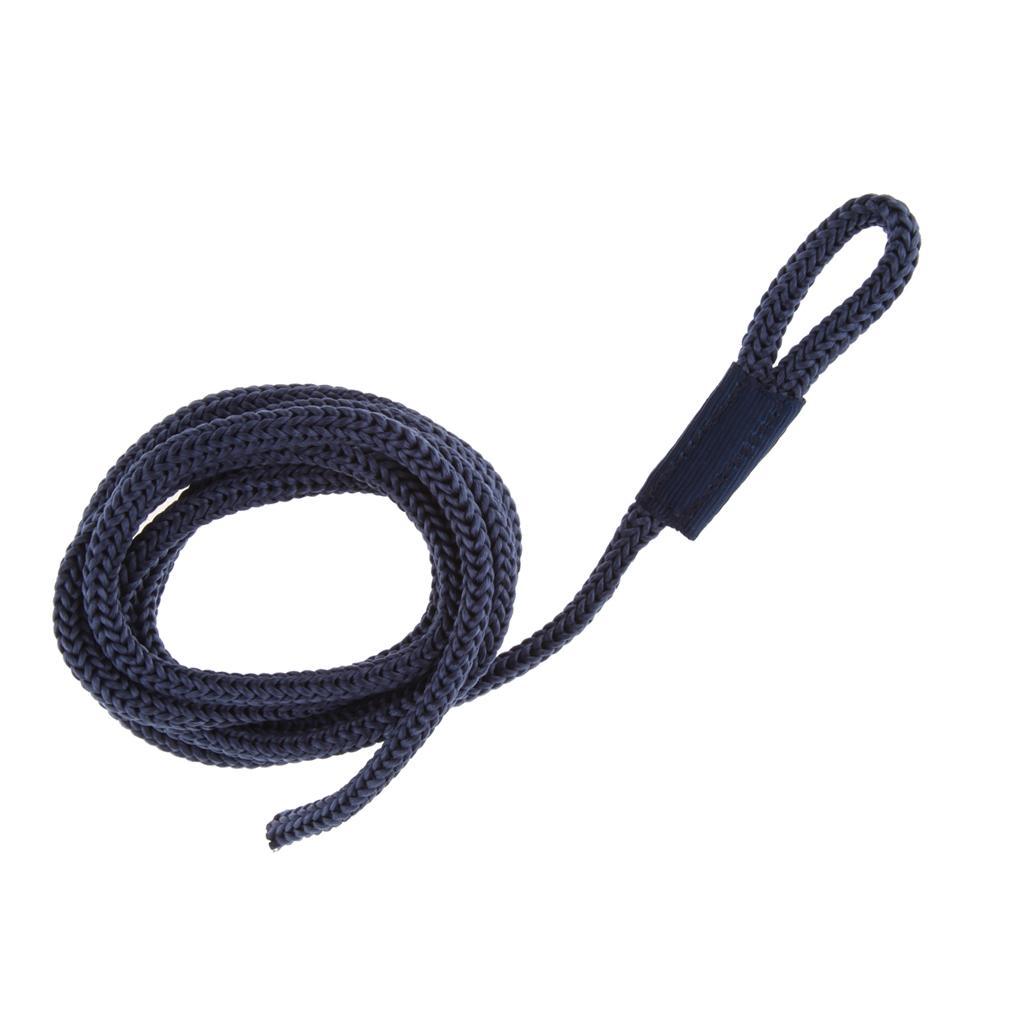 6Pcs BlueDouble Braided Line Boat Mooring Line Spliced Eye