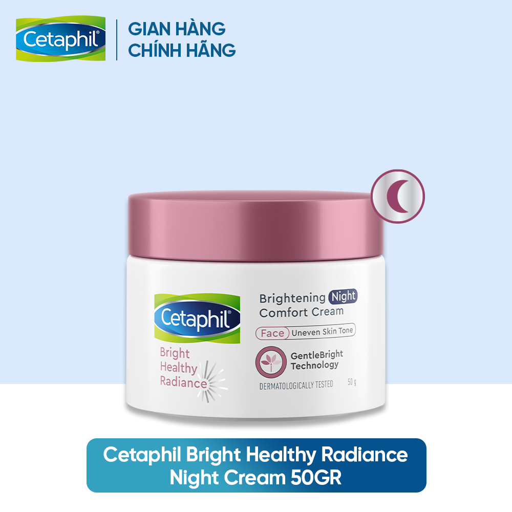 Kem dưỡng ẩm làm sáng da ban đêm Cetaphil Bright Healthy Radiance Night Comfort Cream 50g