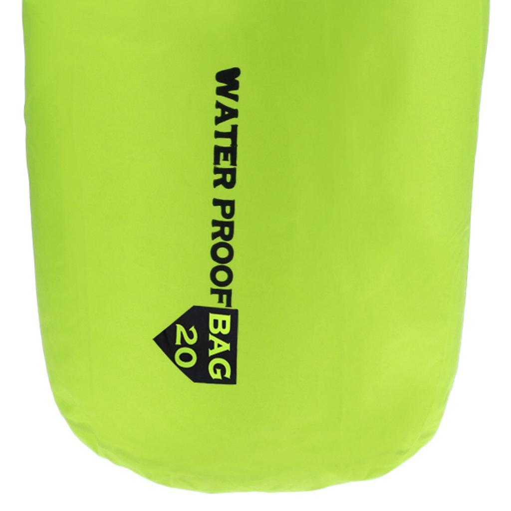 2X Waterproof Pack Sack Camping Rafting Kayak Compression Sack 20L Light Green