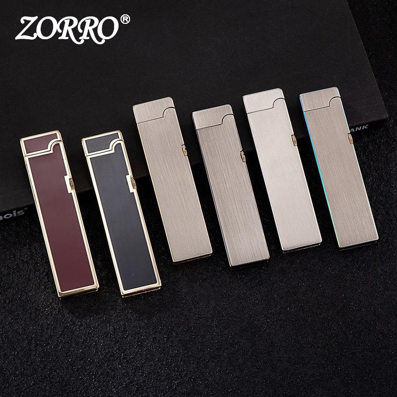 Hộp Quẹt Bật Lửa Xăng Đá Zorro Z725 Siêu Mỏng Tặng Kèm Dụng Cụ Văn Ốc - Nhiều Màu