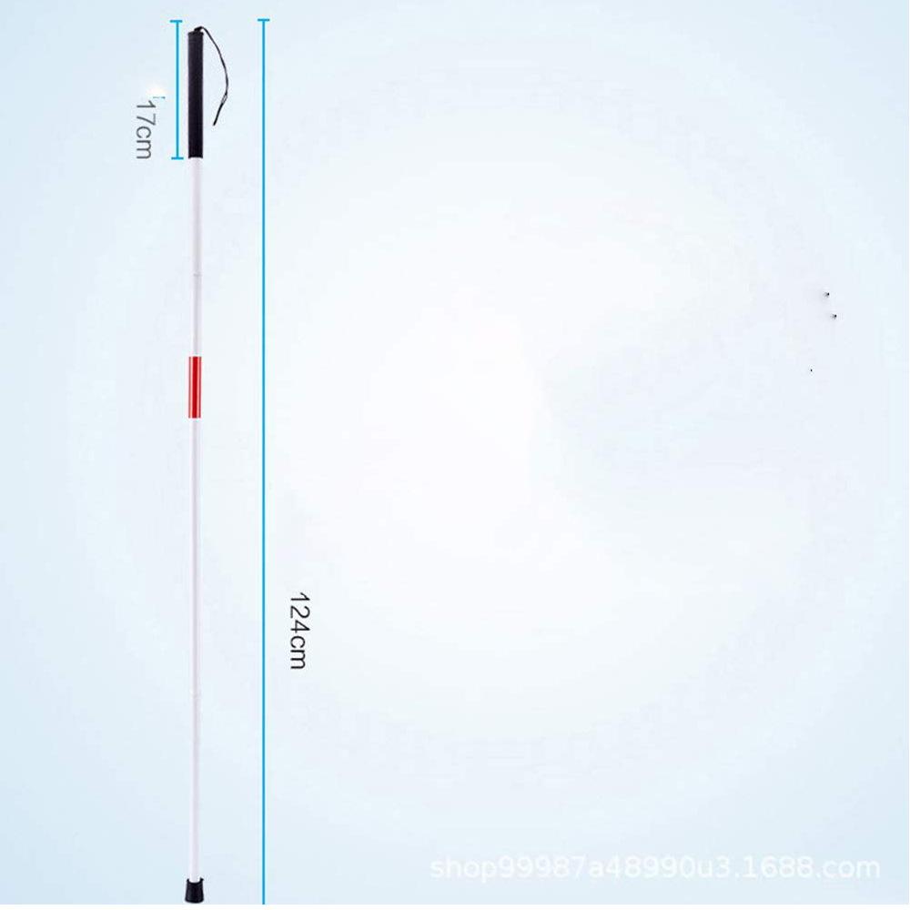 Ban đi bộ cho mù quáng, nếp gấp mía mù, mía hợp kim bằng nhôm mù, gậy mù có thể gập lại, vì khiếm thị, mù và già, đi bộ đường dài