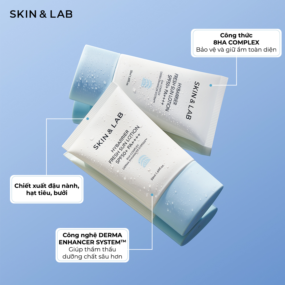 Kem Chống Nắng Cấp Ẩm SKIN&amp;LAB Hybarrier Fresh Sun Lotion 50ml