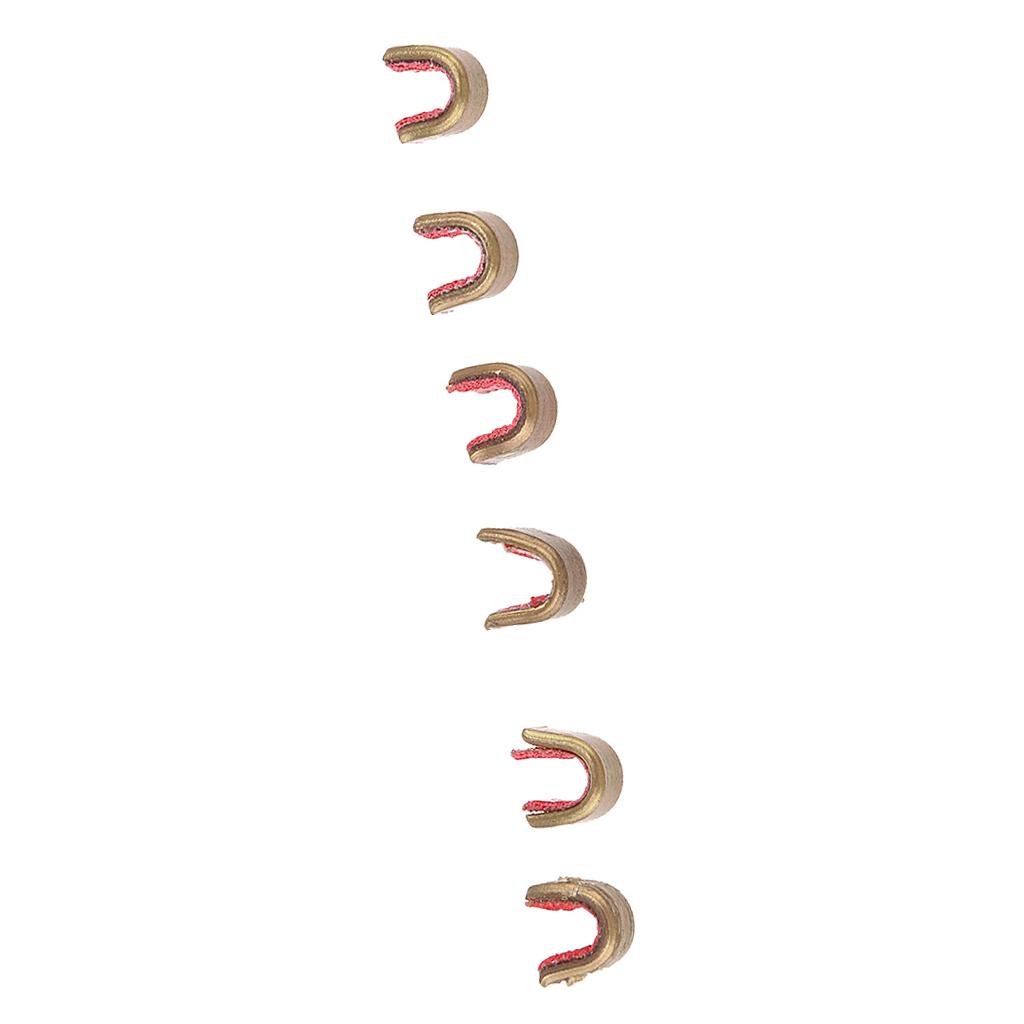 High-quality 6 Pieces Bowstring Nock Sets Bow String Protect Nocking Point Archery Hunting