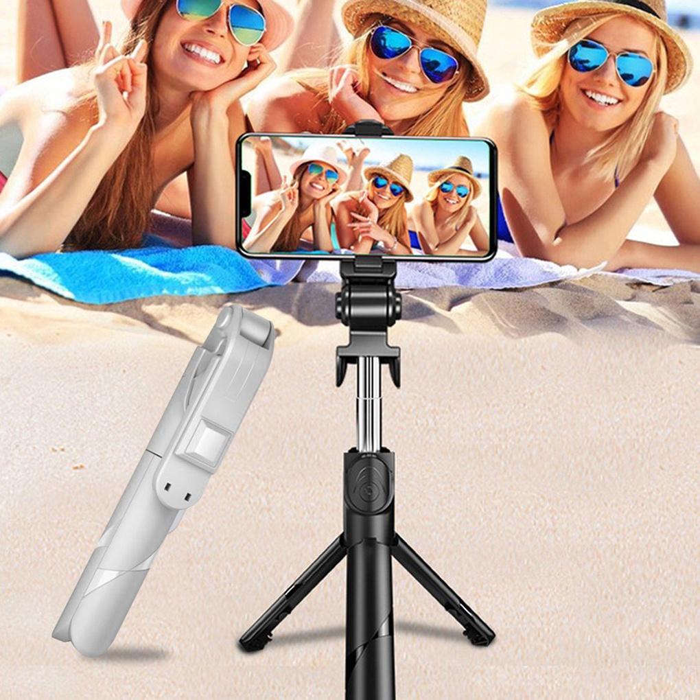 Mobile Phone Selfie Stick Telescopic Selfie Tripod Live Streaming Bluetooth 4 0 Smartphone Holder【vollter1