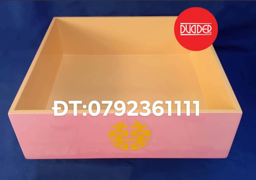 HỘP TRÁP SƠN MÀI VUÔNG 40CM