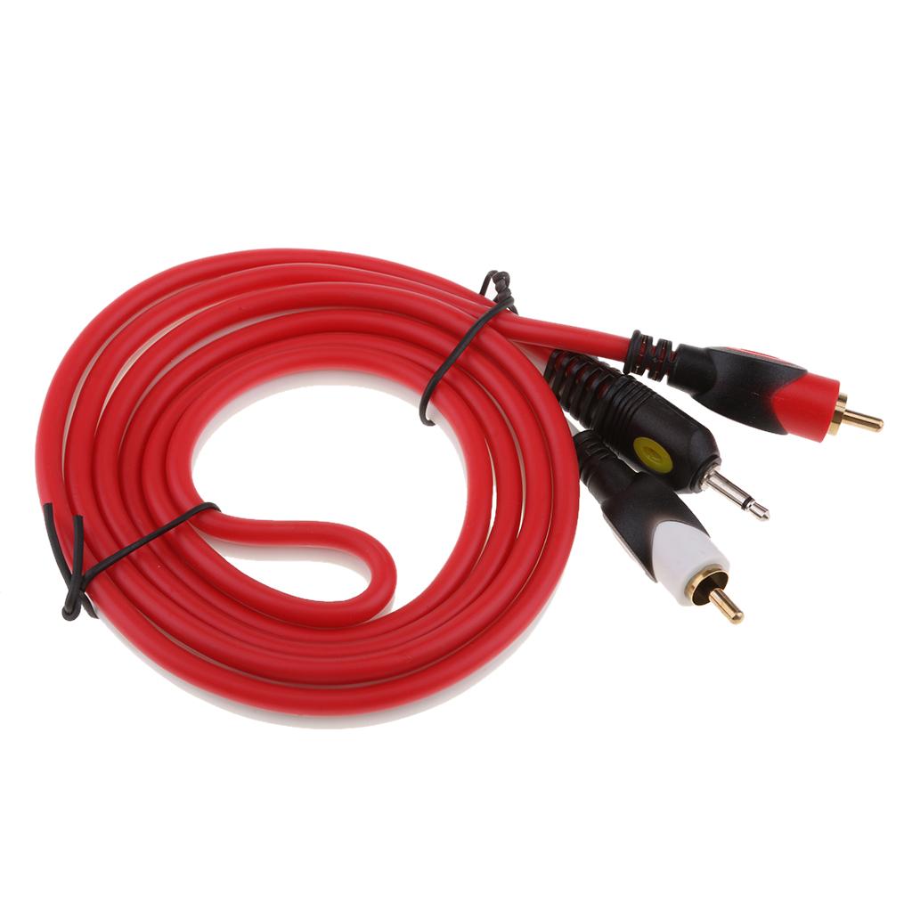 3.5MM Stereo Male To 2 Rca Female Y Cable Audio RCA Male Cable