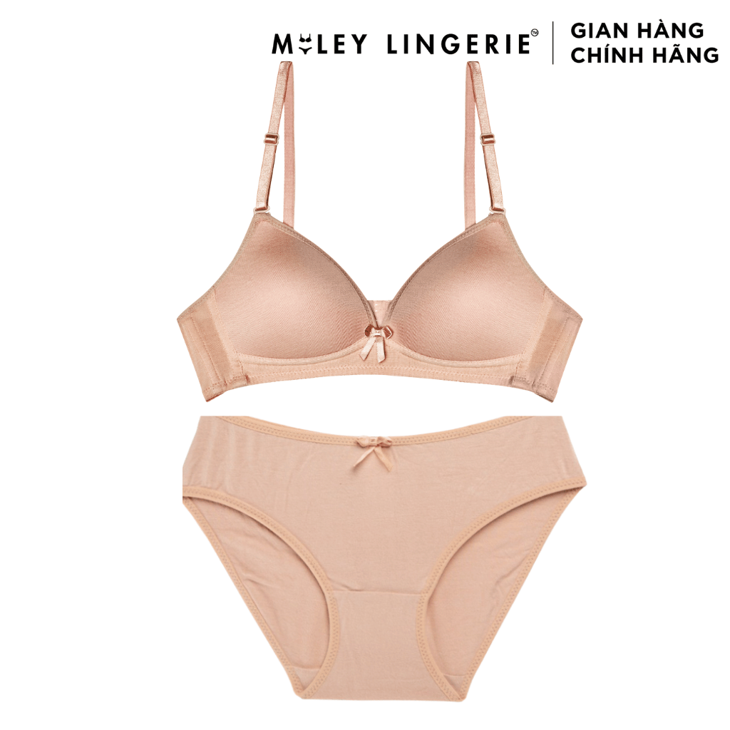 Bộ Đồ Lót Cotton Không Gọng Thoải Mái Tự Tin MiLey Lingerie BRW09015_BCS0904