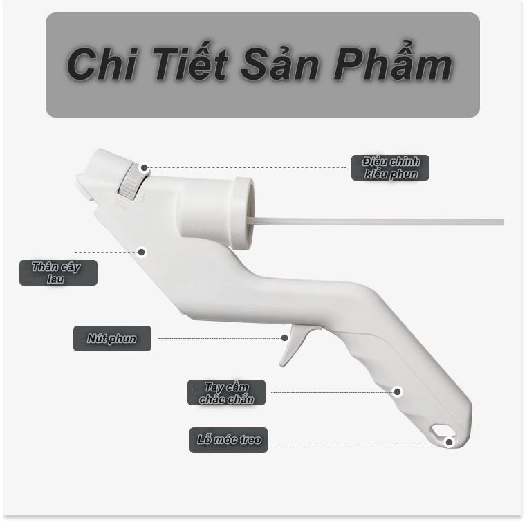 Cây Vệ Sinh lau kính 4 chức năng tích hợp bình xịt nước Multipurpose Scraper