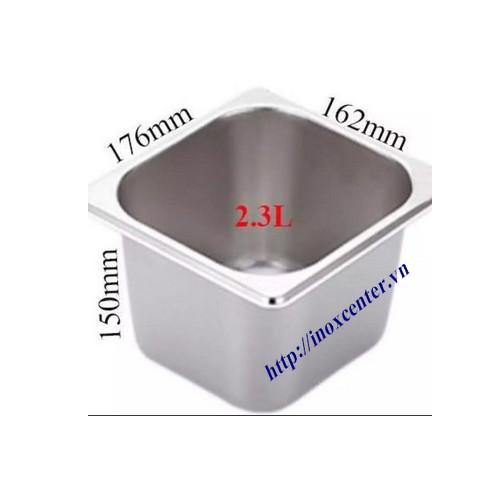 Khay Inox GN, khay buffet cao cấp 1/6 sâu 15cm, 20cm