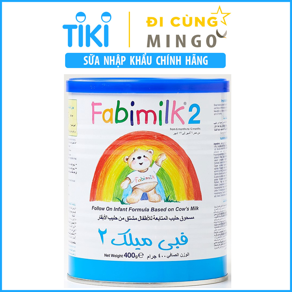 Sữa bột Fabimilk số 2 400g (6-12 tháng ) - Nhập khẩu Vương quốc Anh