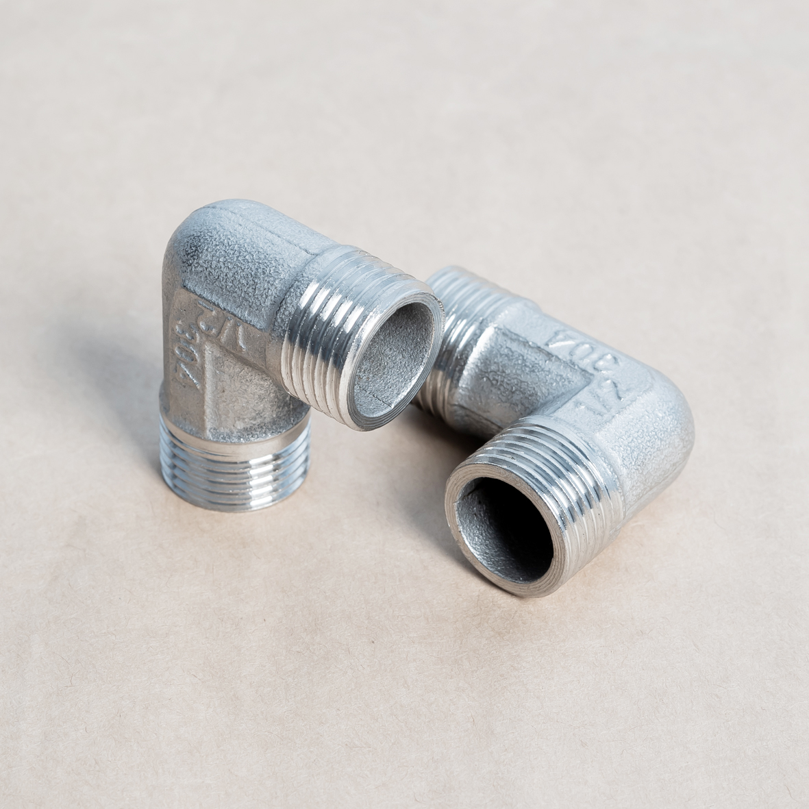 Combo 2 nối, co, tê ren Inox 304 phi 21 – ren 1/2