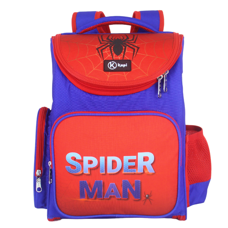 Balo Chống Gù Dành Cho Học Sinh Tiếu Học KAPI Spider Man - Hàng Chính Hãng