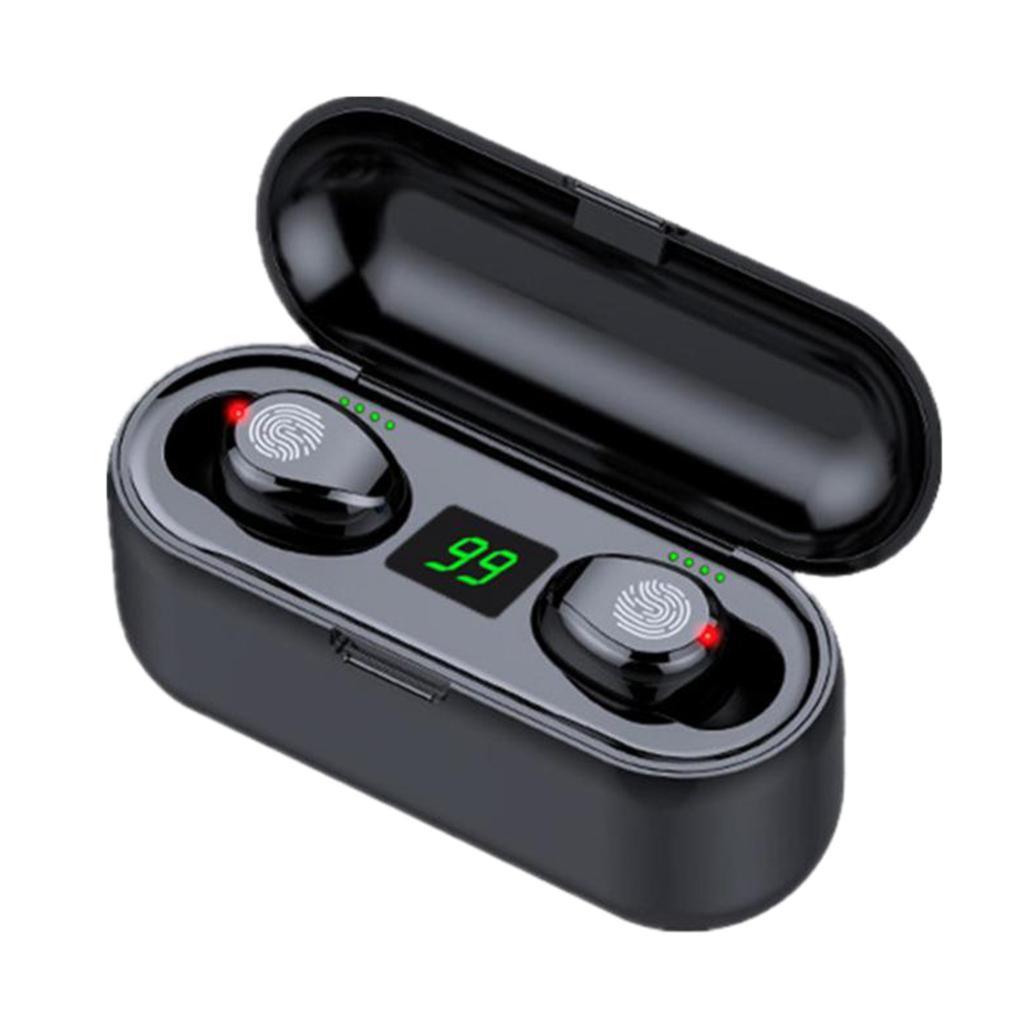 HBQ Q32 LED Bluetooth5.0 Earphone Bluetooth Headphone Sport Earbud black