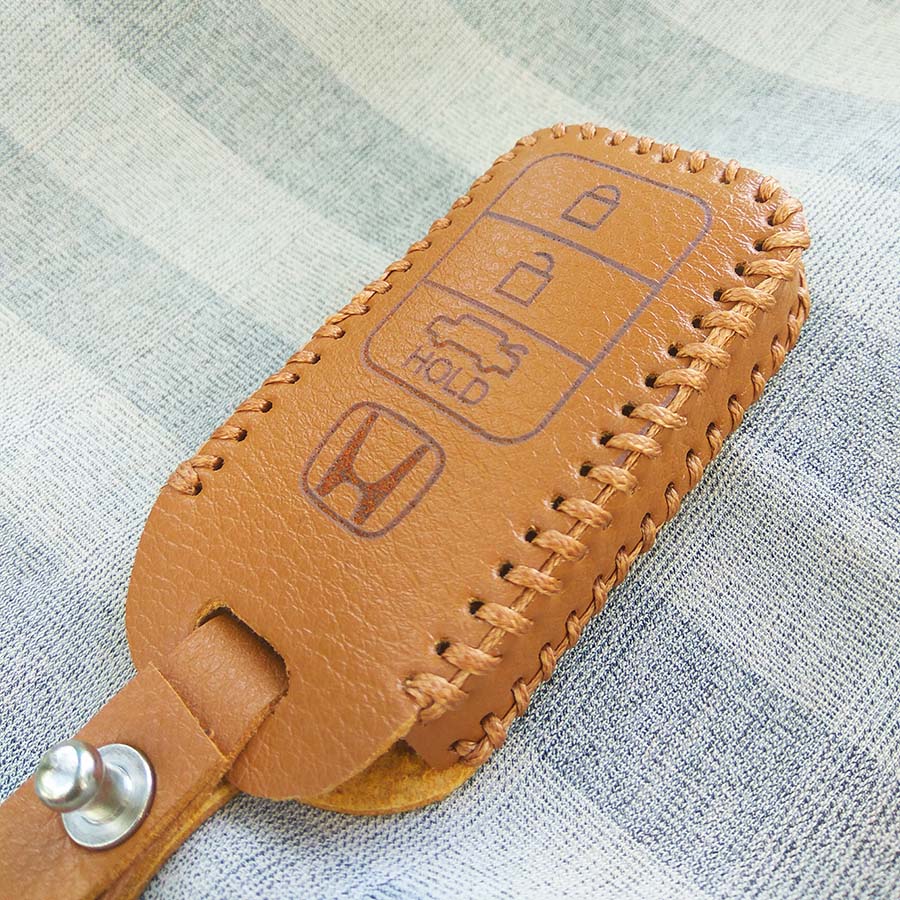 Bao da 3 nút chìa khóa Smartkey xe hơi Honda