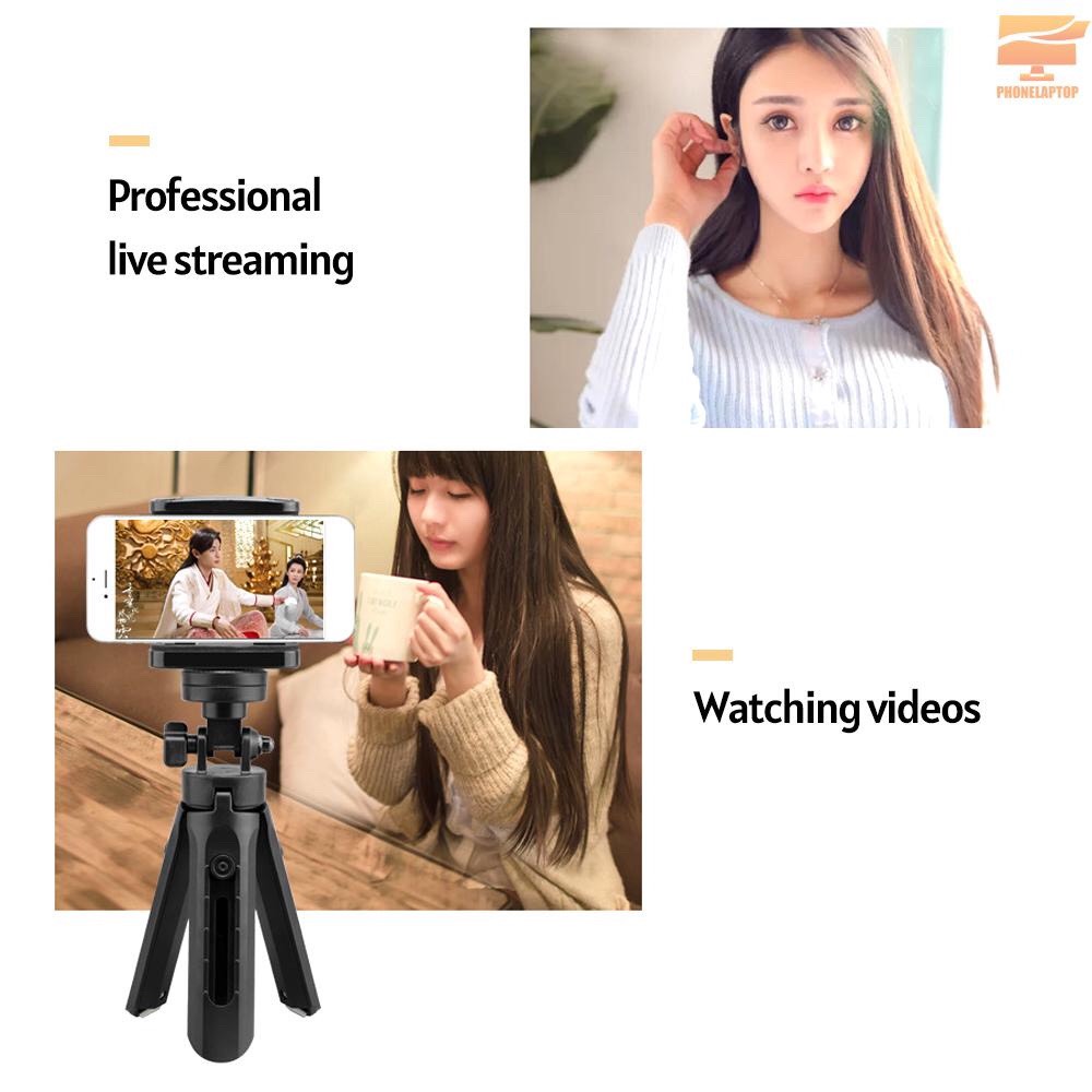 Hợp kim chụp ảnh quay phim mini 3 chân giá đỡ cho điện thoại smartphone xoay 360 cao cấp_B052