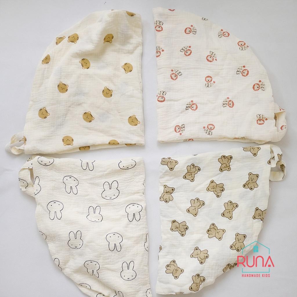 Vỏ gối CTN RUNA KIDS vải xô Muslin cao cấp thông thoáng thấm hút tốt thoáng khí