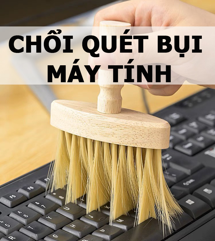 Chổi Quét Bụi Máy Tính; Chổi Vệ Sinh Cho Bàn Phím Máy Tính, Laptop, Ô Tô; Setup Bàn Làm Việc