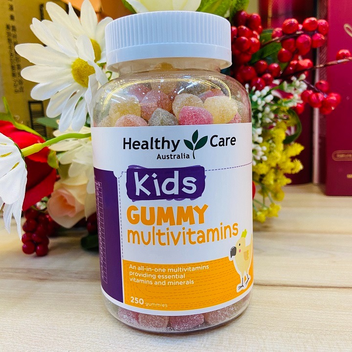 Kẹo Dẻo Healthy Care Kids Gummy Multivitamin 250v Của Úc, Bổ Sung Vitamin Tổng Hợp Và Khoáng Chất Cần Thiết Cho Trẻ, Tăng Đề Kháng, Ngừa Cảm Cúm, Cải Thiện Tình Trạng Biếng Ăn