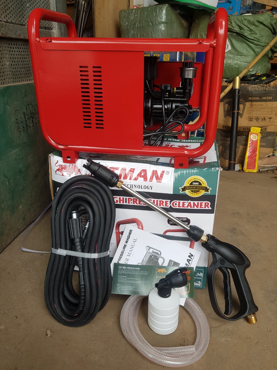 Máy rửa xe gia đình 2800W Jetman JM20A -  Có chỉnh áp