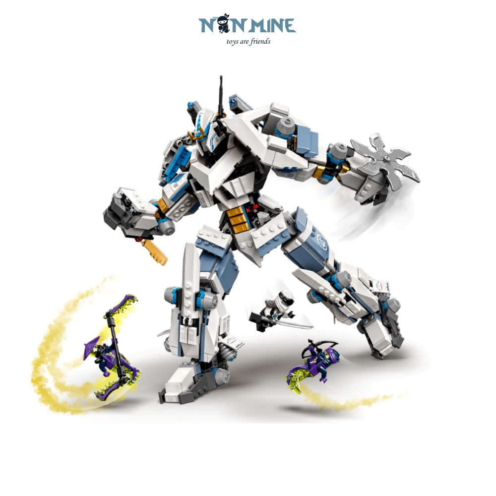 Đồ Chơi Xếp Hình Lắp Ráp Ninja Mech Robot Chiến Giáp Titan Của Zane 860 Chi Tiết Mã 11660