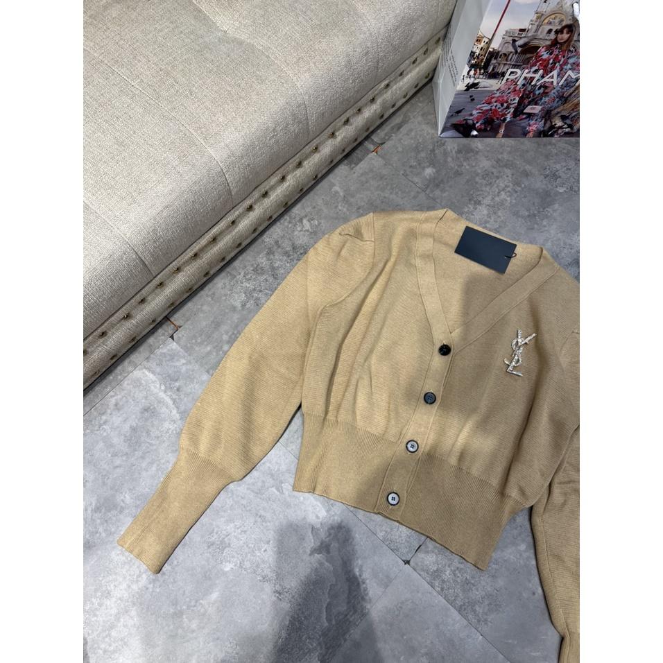 Áo Cardigan Nữ Cổ Chữ V Dài Tay dáng ngắn, Len Cao Cấp Có Nút