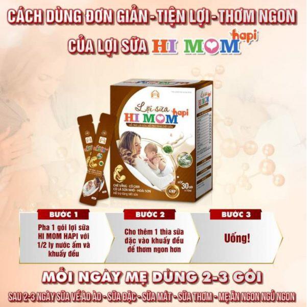 Lợi sữa Himom dạng cao lỏng cao cấp hỗ trợ tăng tiết sữa, giảm nguy cơ tắc tuyến sữa (hộp 30 gói)