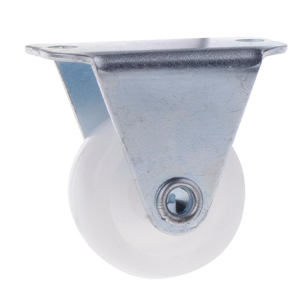 Phép Lạ Chiếu 4 1 Inch Trắng PP Cố Định Đĩa Bánh Bánh Xe 40 kg 88lbs Ngăn Kéo Tủ Xe Đẩy