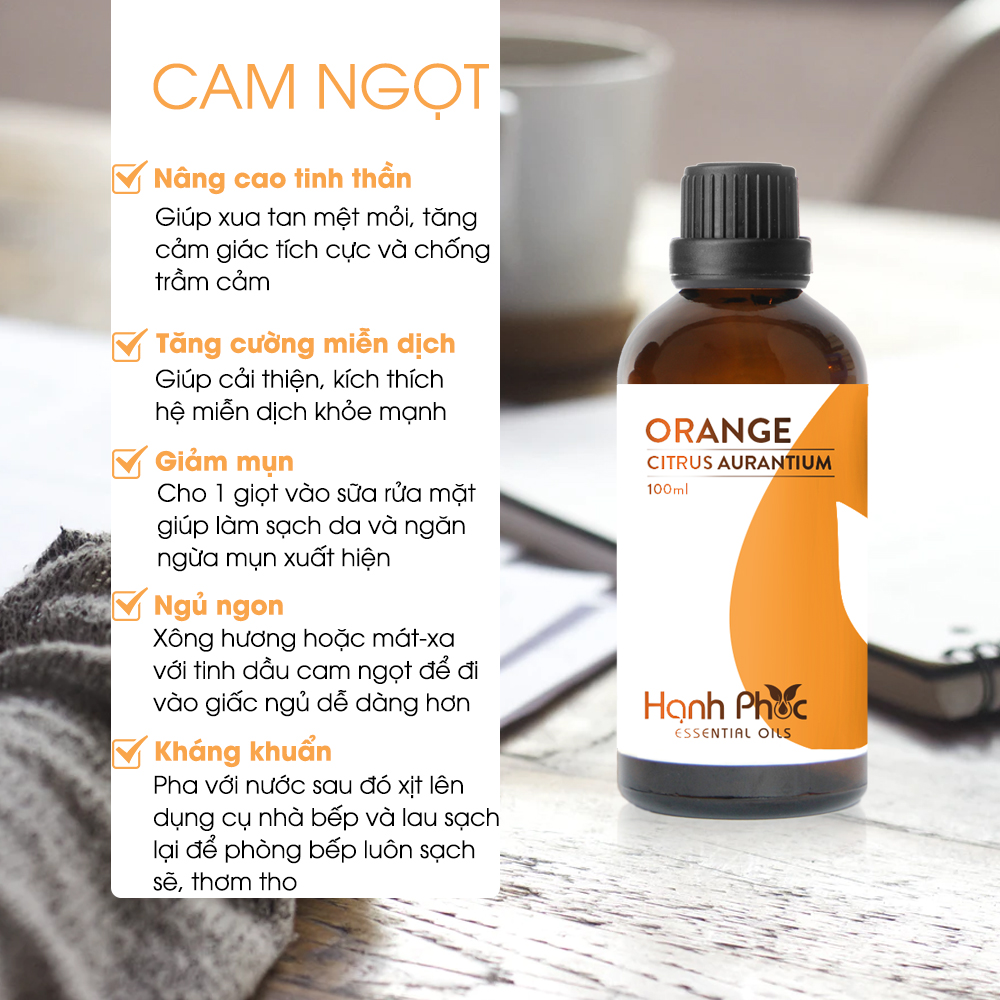 Tinh Dầu Xông Phòng Oải Hương Hạnh Phúc (30ml) + Tinh Dầu Cam Ngọt Hạnh Phúc (30ml) + Tinh Dầu Bưởi Hồng Hạnh Phúc (30ml) - Tinh Dầu Thiên Nhiên Nguyên Chất, Giúp Giảm Stress, Xua Đuổi Côn Trùng Và Khử Mùi Hiệu Quả