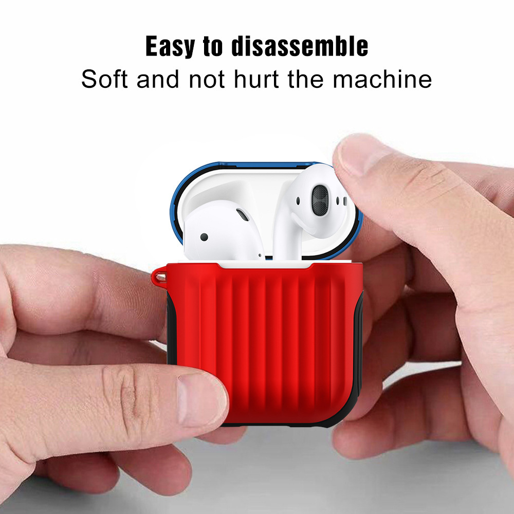 Vỏ bảo vệ tai nghe Có dây Vali silicon 2 trong 1 chống rơi chống va đập Thay thế cho AirPods 1