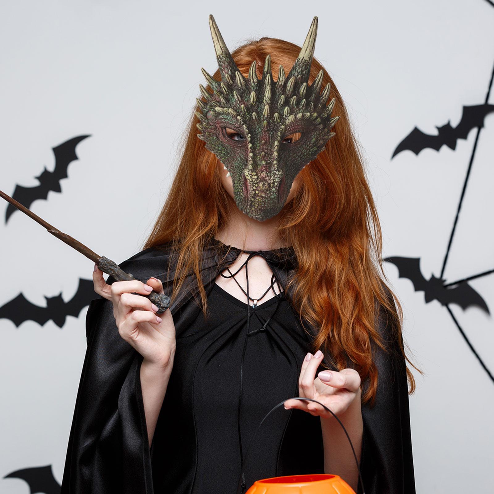 Dragon Head , Full Face , Cosplay Animal Halloween Masquerade for Party Favor Carnival Masquerade
