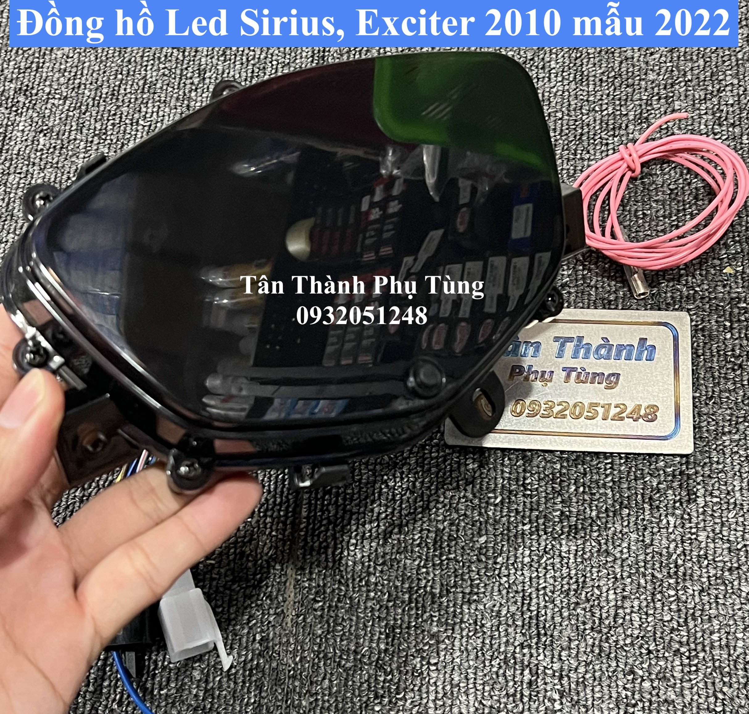 Đồng hồ điện tử Led gắn dành cho Sirius, Exciter 2010 mẫu 2022