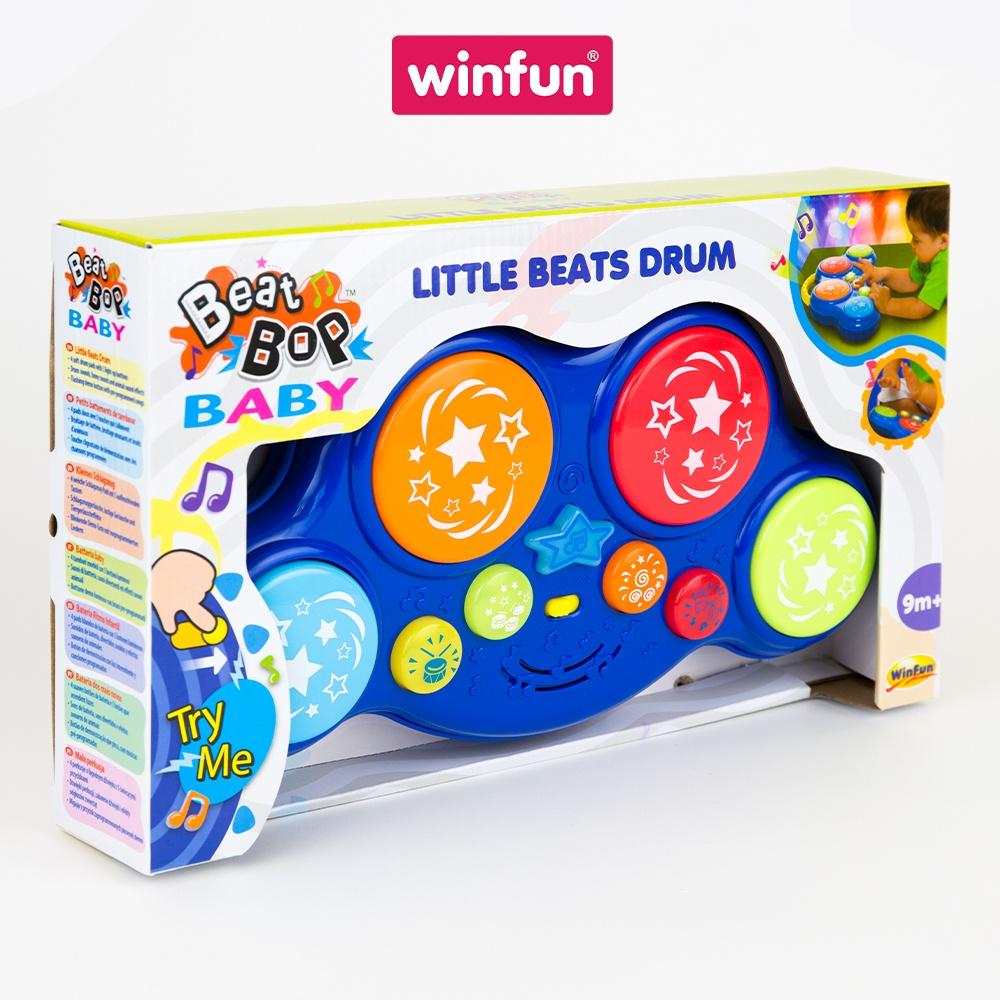 Trống đồ chơi cho bé từ 9 tháng trở lên có đèn nhạc vui nhộn - mô phỏng âm thanh chân thực Winfun WF002010-NL